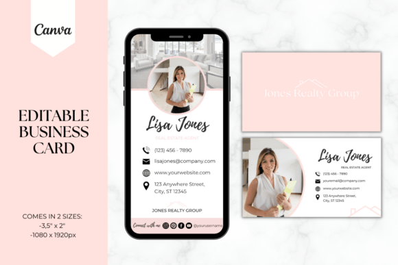 Business Card Set Template - Realtor 1: Graphics & Print Templates