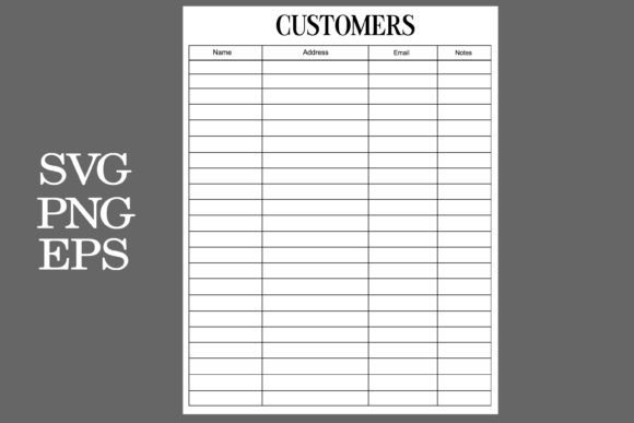 Business Planner Forms Order Trackers: Graphics & Print Templates