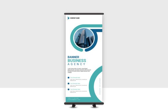 Business Roll Up Banner: Graphics & Print Templates