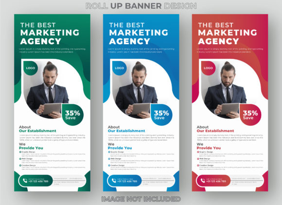Business Roll Up Banner Signage Template