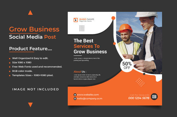 Business Social Media Banner Template: Graphics & Print Templates