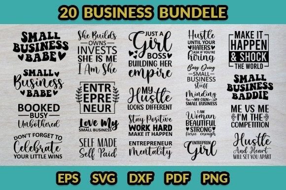 Business SVG Design Bundle: Graphics & Print Templates