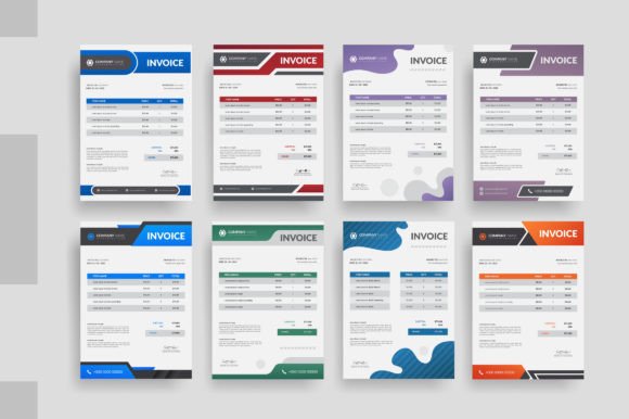 Creative Business Invoice Design Set