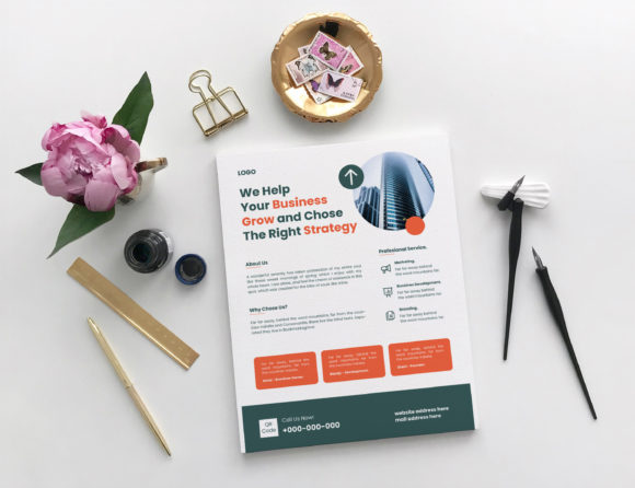Creative Corporate & Business Flyer: Graphics + Print Templates