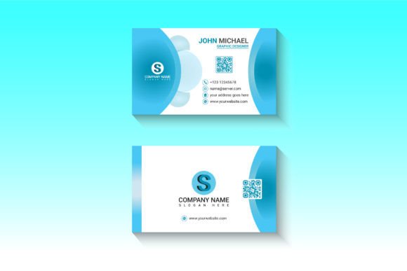 Creative Modern Business Card Design: Graphics & Print Templates