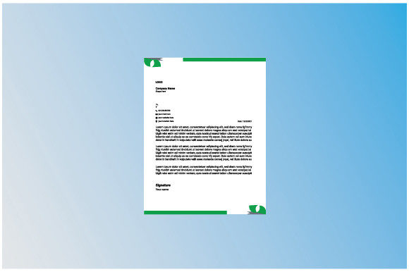 Executive Business Letterhead: Graphics & Print Templates