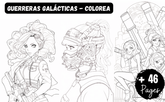 GUERRERAS GALÁCTICAS - COLOREA