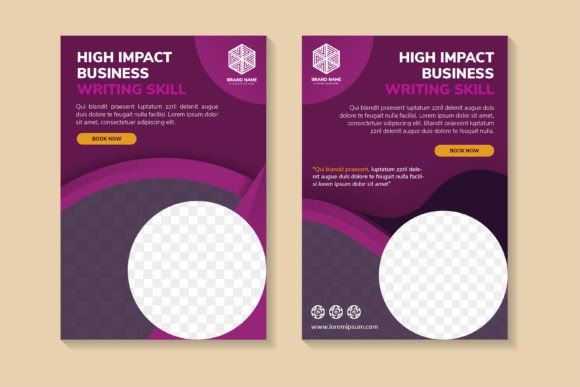 High Business Impact Banner Purple: Graphics & Print Templates