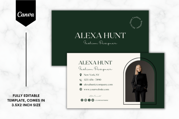 Minimalist 1 Business Card: Graphics & Print Templates