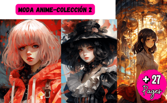 MODA ANIME-COLECCIÓN 2: Graphics y Ilustraciones para Manualidades