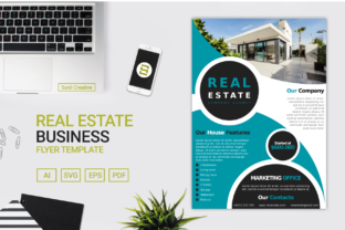 Real Estate Business Flyer Template: Graphics & Print Templates