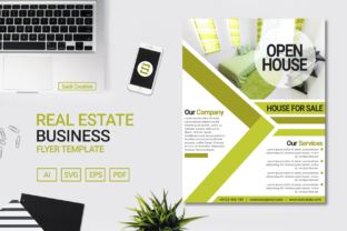 Real Estate Flyer Template: Green Lime Graphics & Print Templates